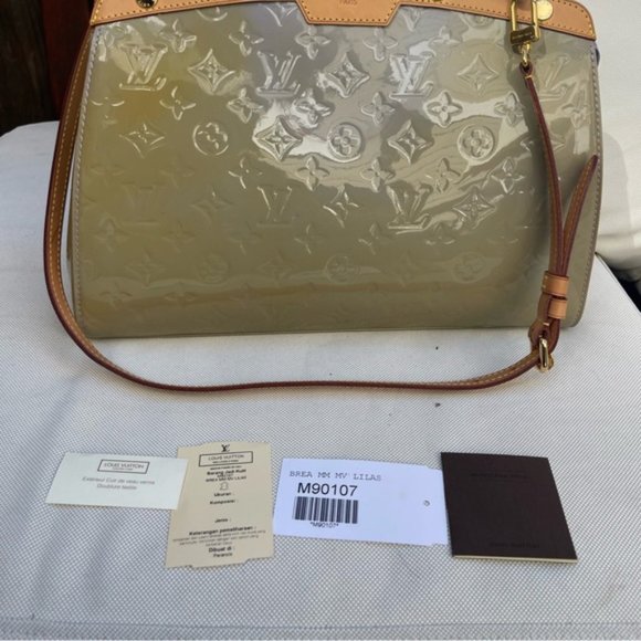 Louis Vuitton purple Brea MM lila monogram Vernis - Picture 10 of 13